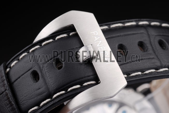 Panerai Radiomir Polished Stainless Steel Case Black Dial Black Leather Strap 98138