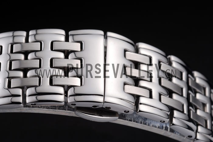 Piaget Dancer Stainless Steel Case Double Studded Minute Markers Silver Dial