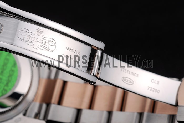 Rolex DateJust Brushed Stainless Steel Case Brown Dial Diamond Plated 41994