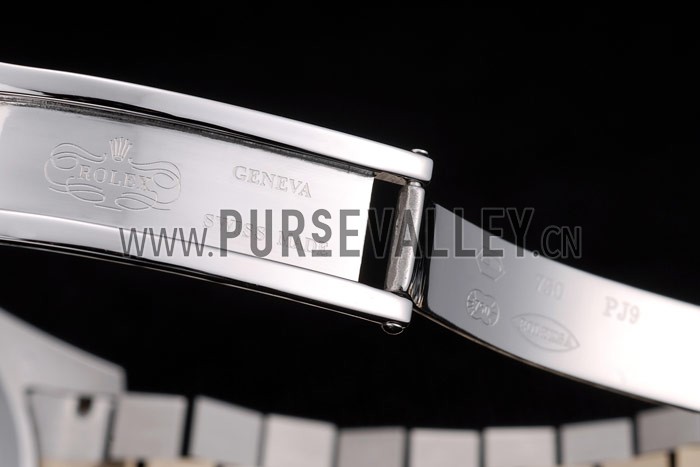 Rolex DateJust Gold Stainless Steel Ribbed Bezel Goldish Dial 41978