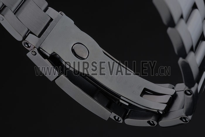 Rolex Daytona Black Ion Plated Tachymeter Black Stainless Steel Strap Green Dial 80246