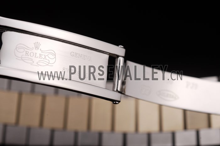 Rolex DateJust Gold Ribbed Pattern Bezel Black Dial