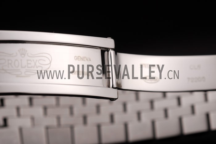 Rolex DateJust Brushed Stainless Steel Case Orange Flowers Dial Diamonds Plated