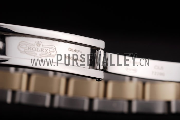 Rolex DateJust Brushed Stainless Steel Case White Dial Diamond Plated