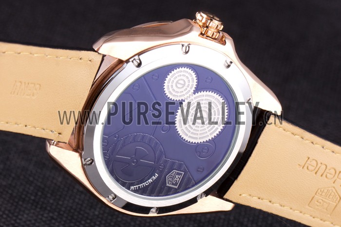 Tag Heuer Carrera Pendulum Black Leather Strap 7919