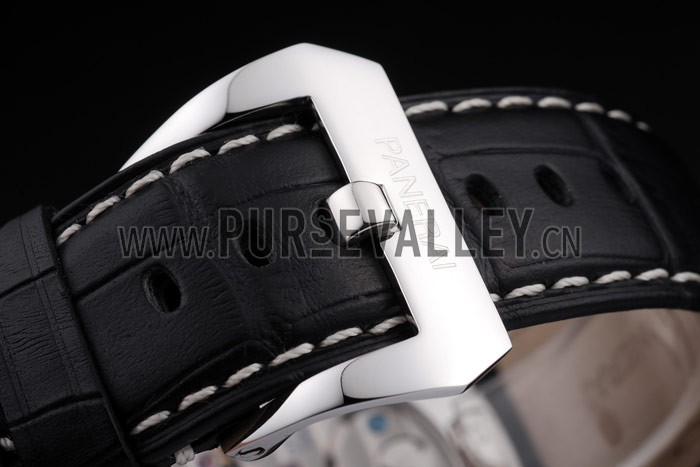 Panerai Radiomir Polished Stainless Steel Case Black Dial Black Leather Strap 98140