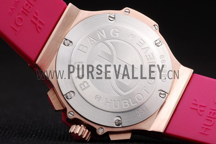 Hublot Big Bang Tutti Frutti Pink Strap Gold Dial
