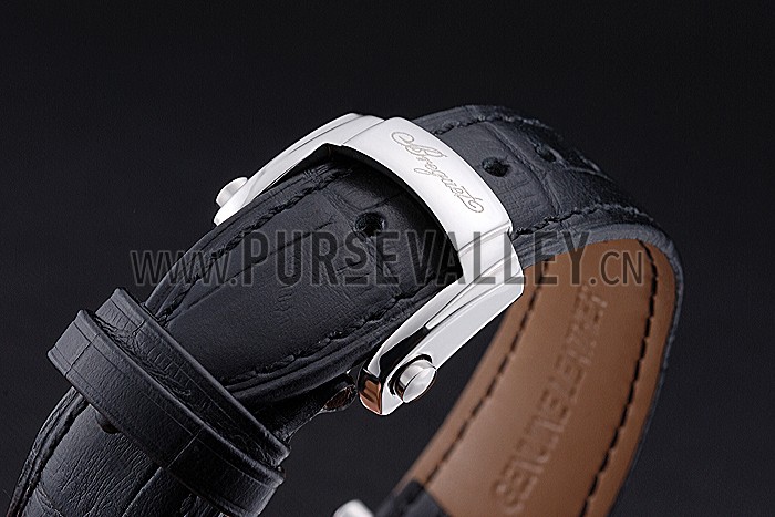 Breguet Classique Grande Complication Tourbillon Silver Case Black Dial Black Leather Strap 622212