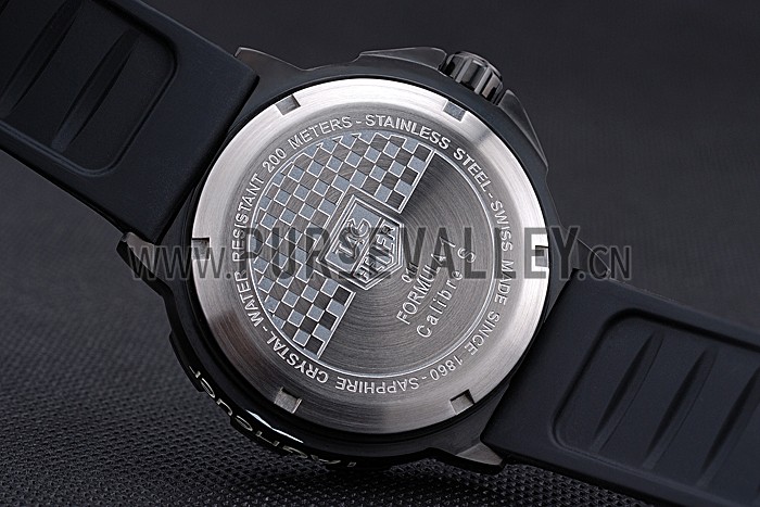 Tag Heuer Formula One Grande Date Black And Yellow Dial Rubber Bracelet 622280