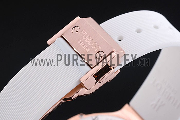 Hublot Big Bang Tutti Frutti White Strap Gold Dial