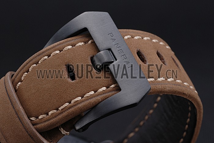 Panerai Luminor Marina Militare Ion Plated Stainless Steel Bezel Khaki Bracelet 622319