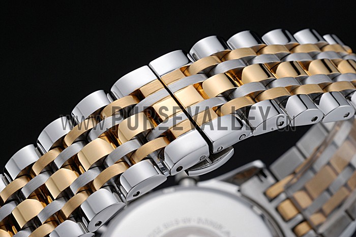 Emporio Armani Sportivo Chronograph Silver Dial Two Tone Stainless Steel Bracelet 622350