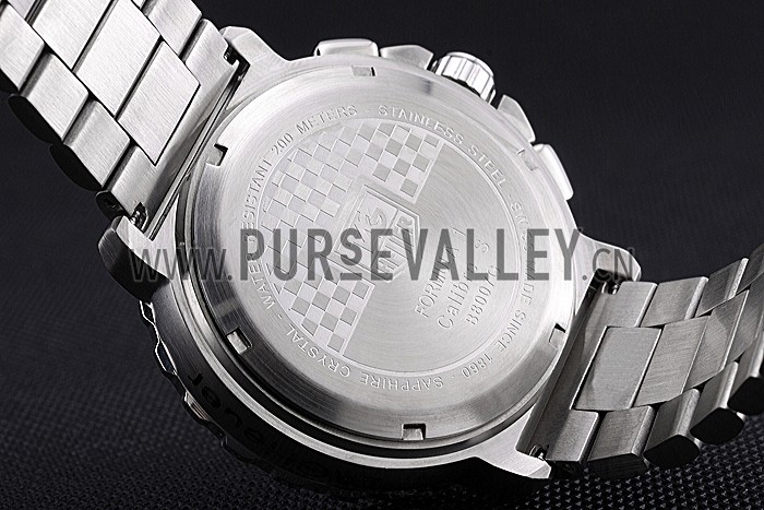 Tag Heuer Formula 1 Chronograph Black Dial Black Bezel Stainless Steel Band Red Numerals 622411