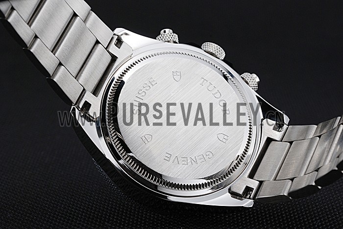 Tudor Heritage Chronograph Black Dial Stainless Steel Bracelet 622418