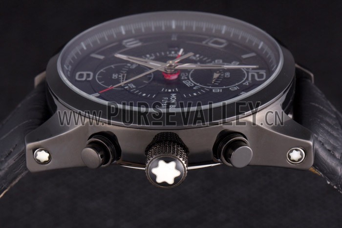 Montblanc Flyback Black Leather Band 621627