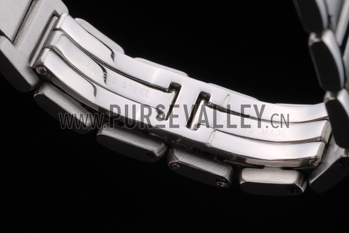 Cartier Tank Anglaise 23mm Silver Dial Stainless Steel Case And Bracelet