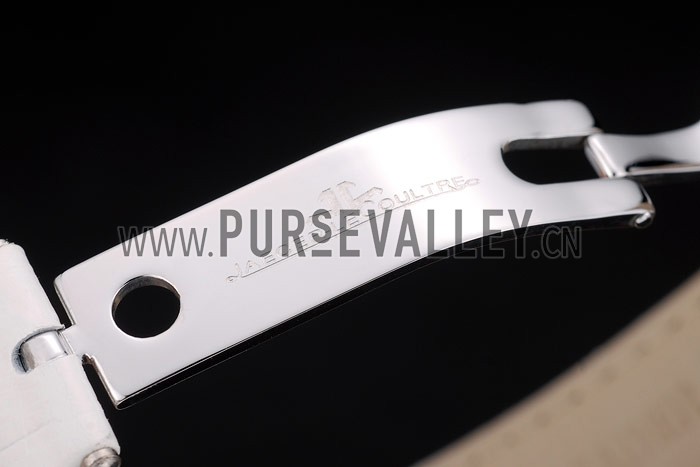 Jaeger le Coultre Reverso Squadro Lady White Leather Strap Pearl Dial 41970