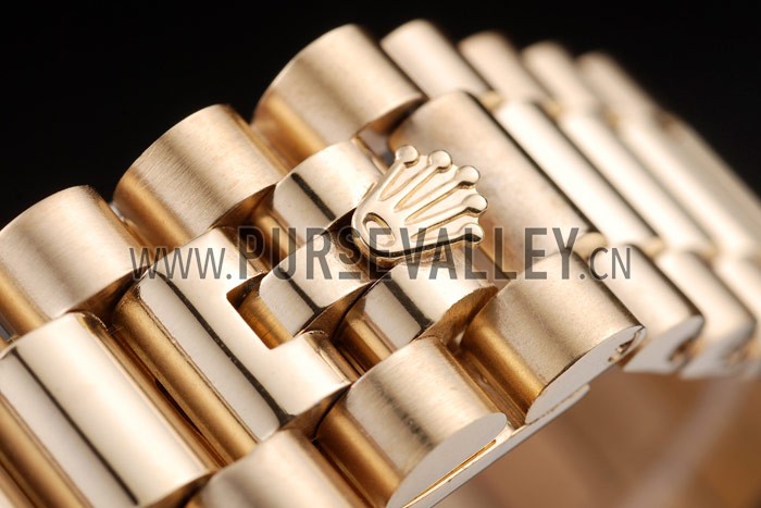 Rolex Day-Date 18k Yellow Gold Plated Stainless Steel Gold Dial