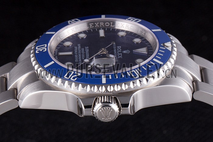 Rolex Submariner Stainless Steel Link Bracelet Blue Dial 621687