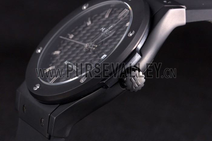 Hublot Big Bang Black Rubber Strap Black Checkered Dial 80193