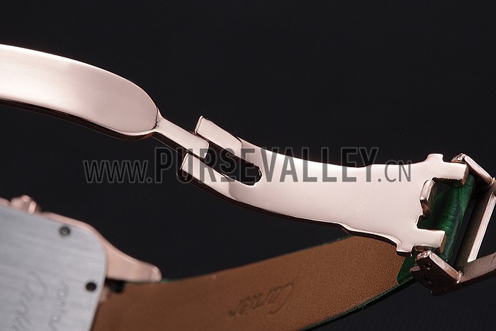 Cartier Santos 100 Diamond Rose Gold Bezel 621912