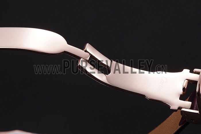 Cartier Santos 100 Diamond Rose Gold Bezel 621913