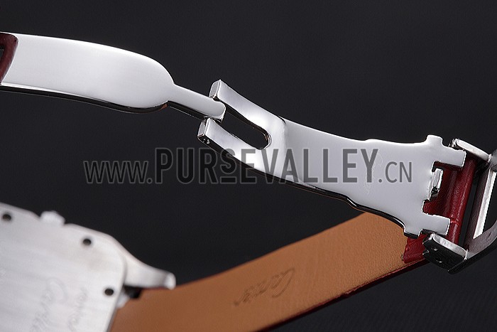 Cartier Santos 100 Diamond Silver Bezel 621916