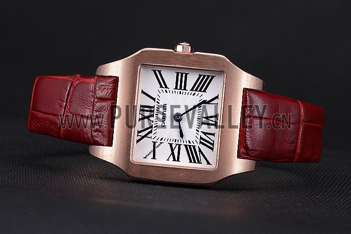 Cartier Santos 100 Polished Rose Gold Bezel 621919