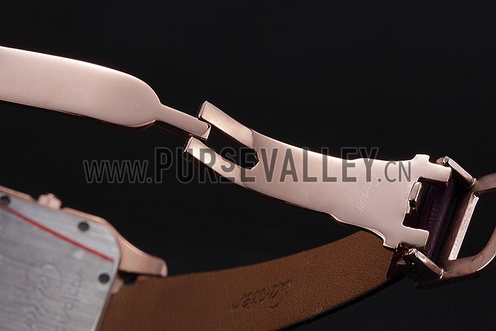 Cartier Santos 100 Polished Rose Gold Bezel 621921