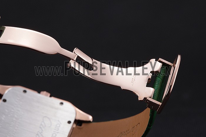 Cartier Santos 100 Diamond Rose Gold Bezel 621930