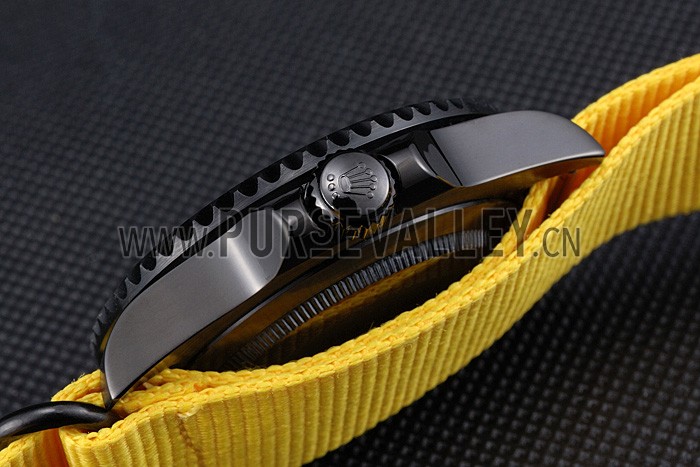 Rolex Stealth Submariner Yellow Nylon Strap 622012