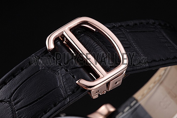 Cartier Rotonde Reversed Tourbillon White Dial 621949