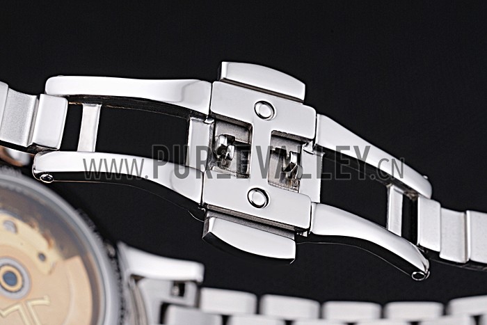 Jaeger LeCoultre Master Brown Dial Rose Gold Bezel Two Tone Band 622091