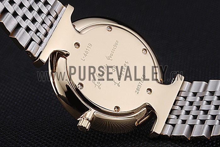 Longines La Grande Classique Two Tone Band White Dial Diamond Bezel Homme 622103