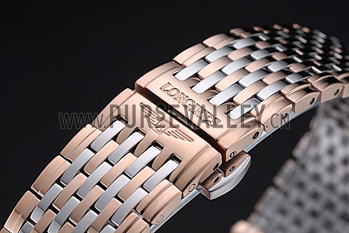 Longines La Grande Classique Rose Gold White Dial Diamond Bezel Homme 622105