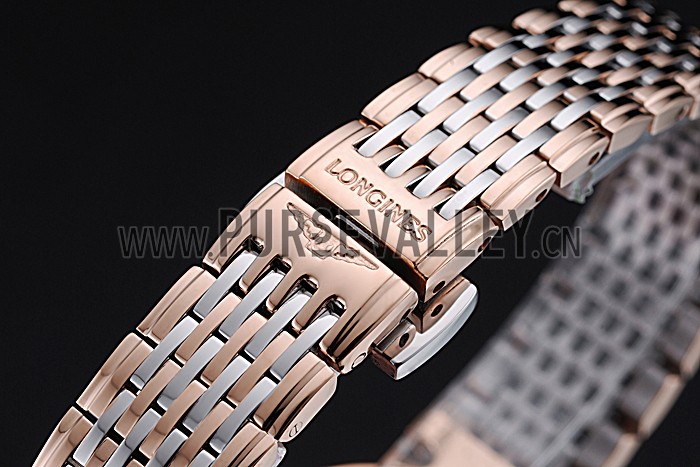 Longines La Grande Classique Rose Gold White Dial Diamond Bezel Femme 622106