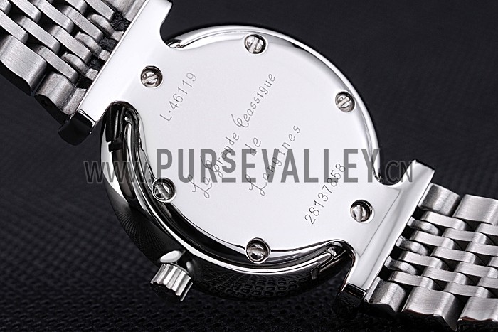 Longines La Grande Classique Stainless Steel Black Dial Diamond Markers Femme 622112