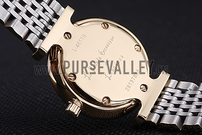 Longines La Grande Classique Champagne Dial Two Tone Bracelet Femme 622137