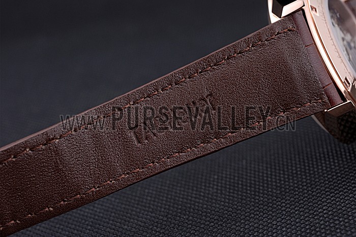 Tag Heuer Carerra Calibre 6 White Dial Red Numbers Brown Leather Band 622161