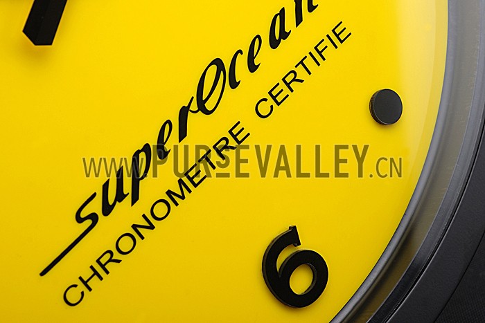 Breitling Superocean Wall Clock Black-Yellow 622464