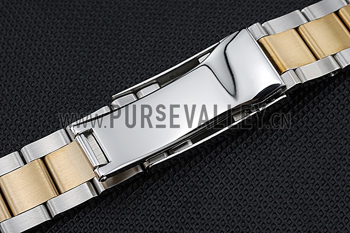 Rolex Plated Yellow Gold and Stainless Steel Link Bracelet 622488