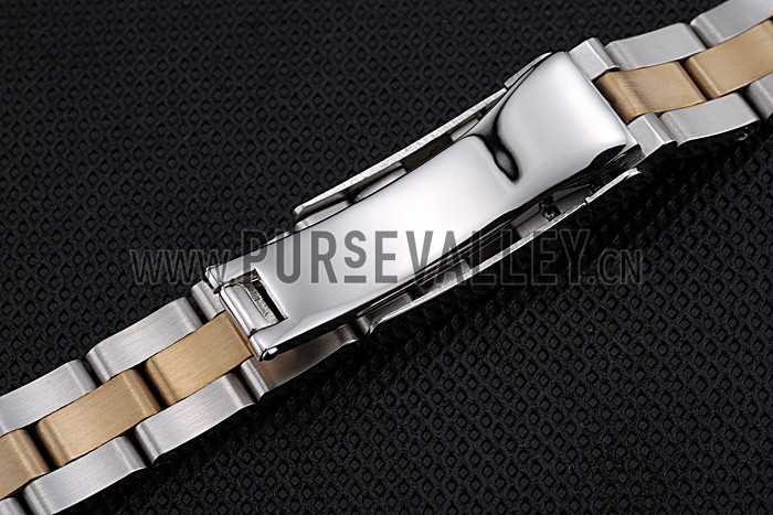 Rolex Plated Rose Gold and Stainless Steel Link Bracelet 622489