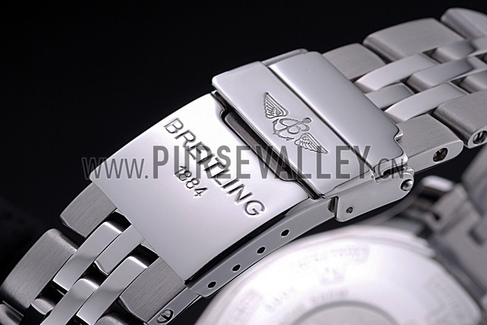 Breitling Professional Chronospace Black Dial Stainless Steel Bracelet 622505