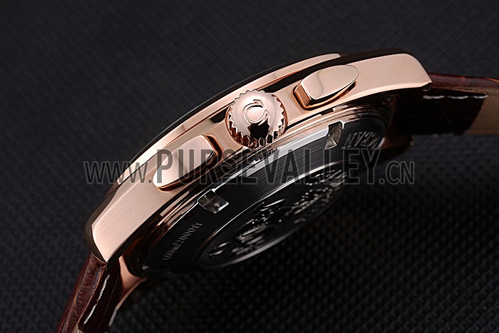 Omega Seamaster Aqua Terra Chronograph Teak-Black Dial Brown Leather Bracelet 622531