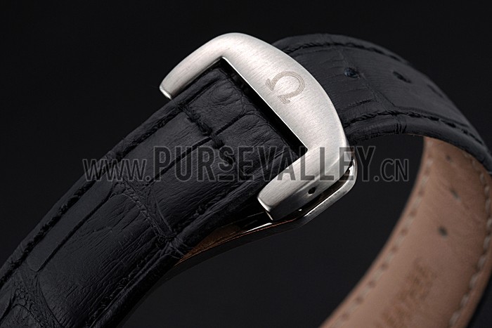 Omega Seamaster Aqua Terra Chrono GMT Blue Dial Black Leather Bracelet 622535