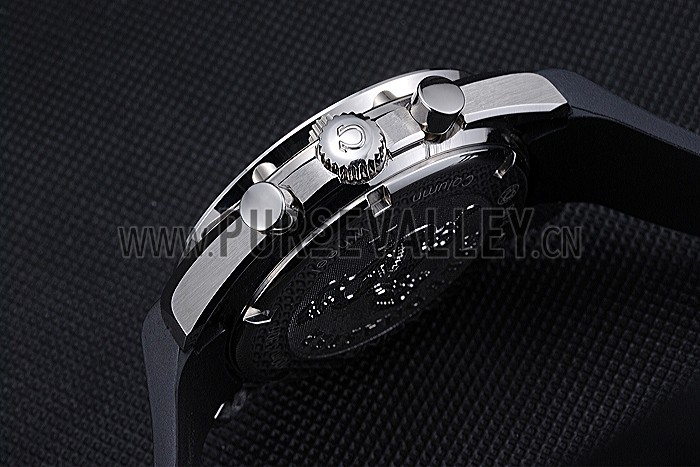 Omega Speedmaster Black Rubber Strap Black Dial 622042