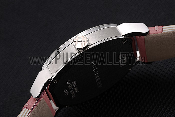 Burberry The City Classic Black Dial Pink Bracelet 622561