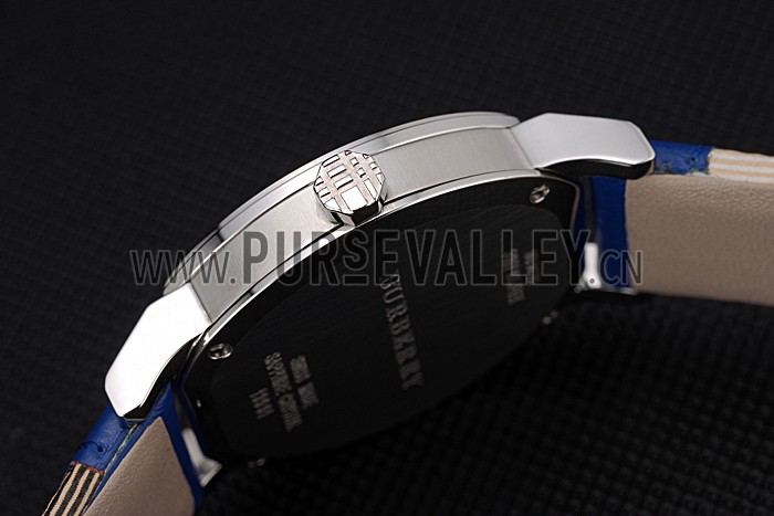 Burberry The City Classic Black Dial Blue Bracelet 622562