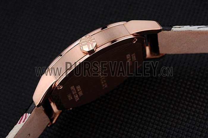 Burberry The City Classic Silver Dial Black Bracelet 622565