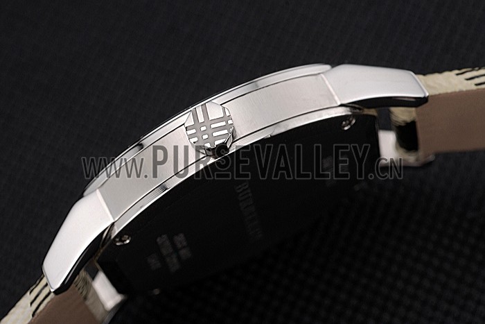 Burberry The City Classic Black Dial Haymarket Bracelet 622568